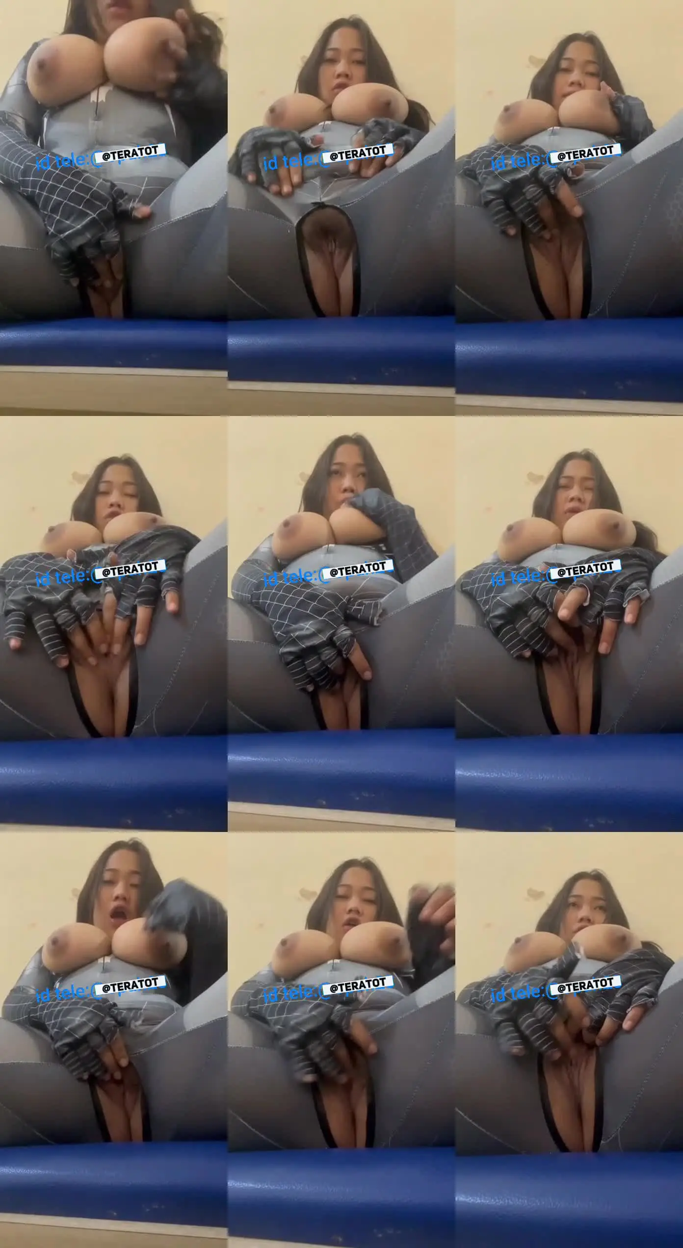 ABG tobrut lagi cosplay spiderman