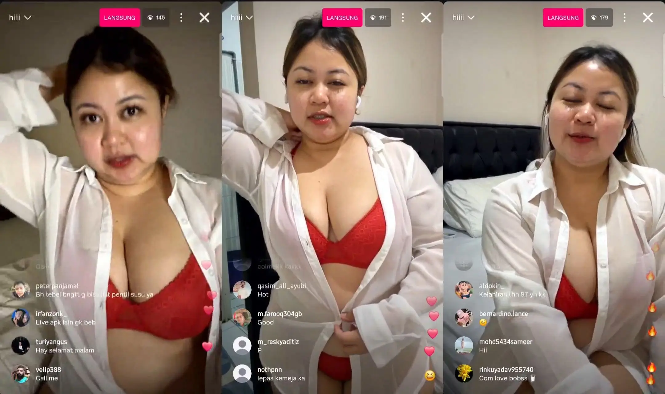 Bokep Indo – Tante Gemoy Montok Live di IG
